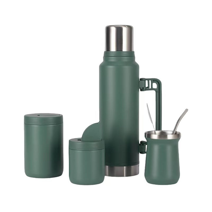 Women Stylish Thermos with Practical Drinking Cup Set Bowlift