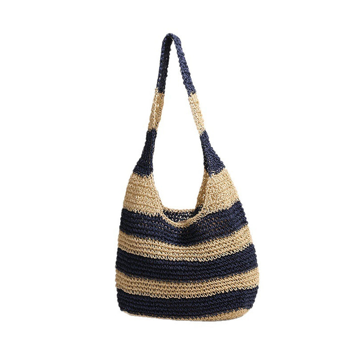 Casual Tote Bag in Striped Design Bowlift