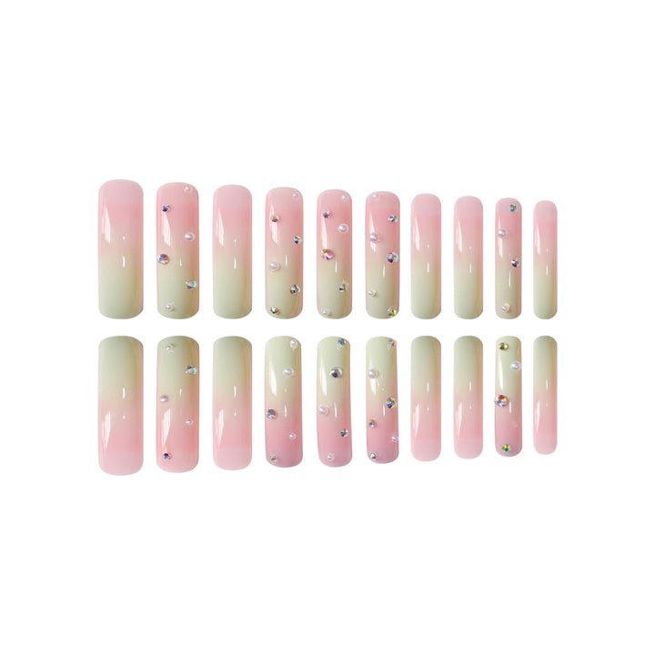 Decorative 3D Crystal-Embellished Nail Art Extensions Bowlift