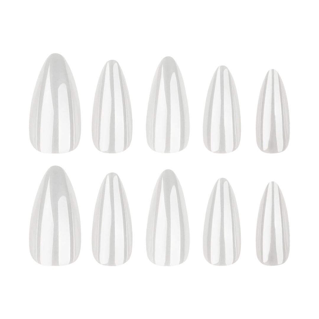 Artful Stiletto Nails with High Gloss Effect Bowlift