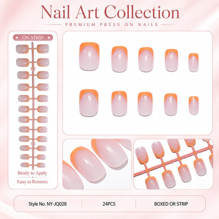 Acrylic nail set with colorful gradients Bowlift