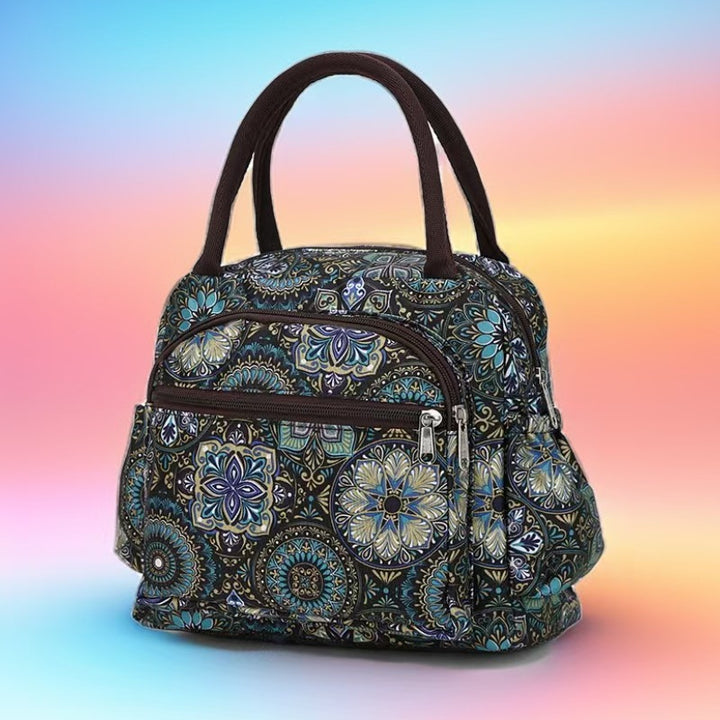 Cat Print Multi-Pocket Tote Bag Bowlift