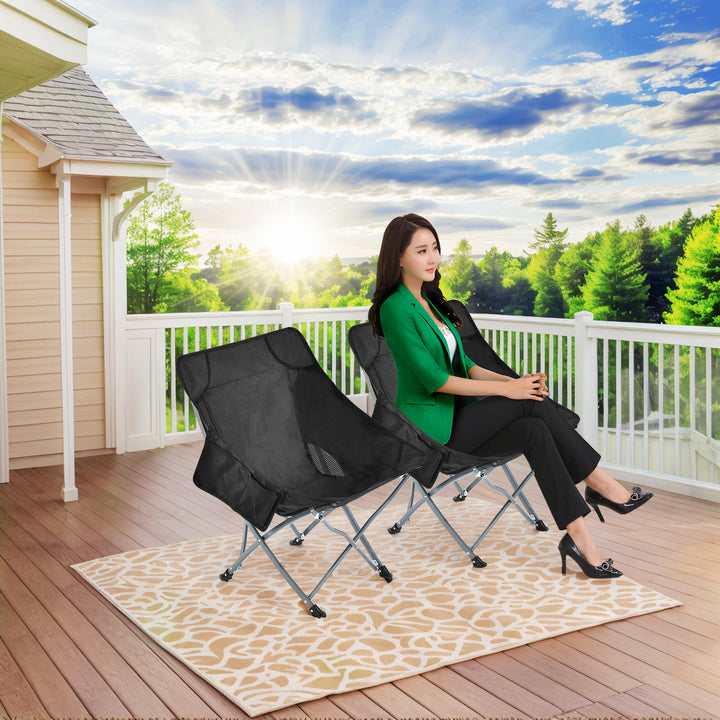 Women's Comfortable Camping Chair with Integrated Storage Bowlift