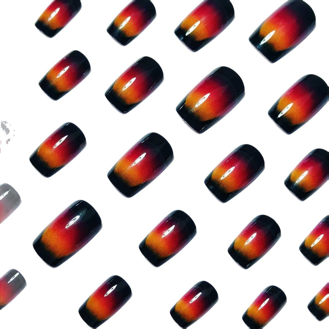 Creative artificial nails in elegant ombre design Bowlift