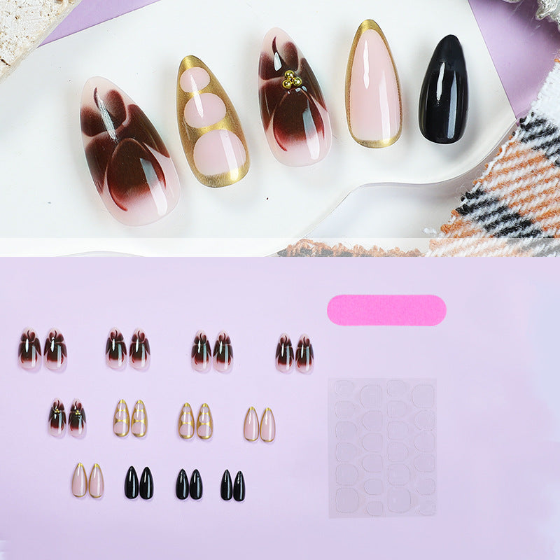 Artistic Press-On Nail Art Set Bowlift