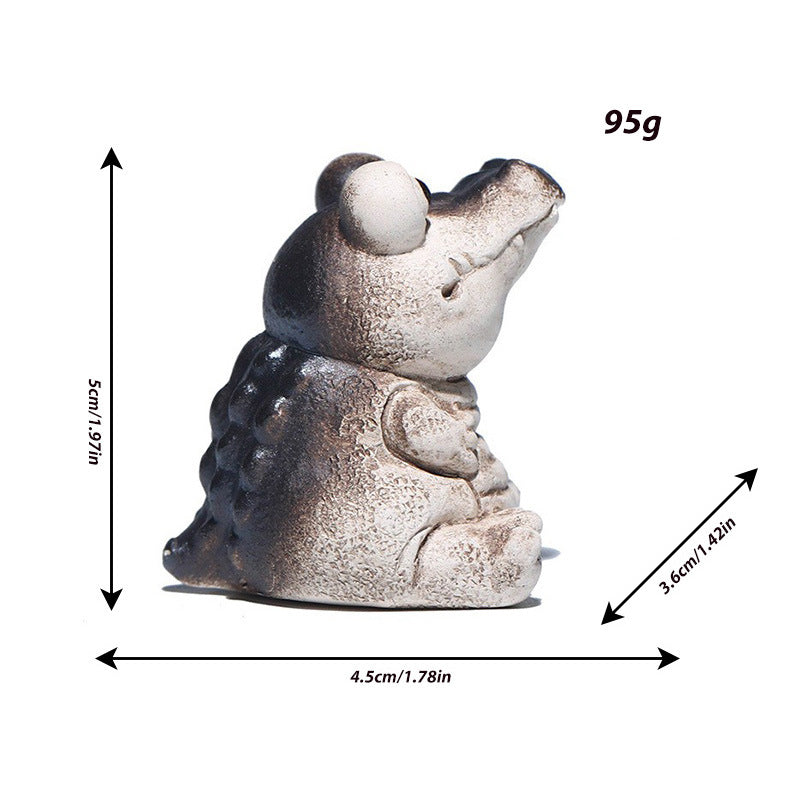 Decorative Crocodile Figurine Bowlift