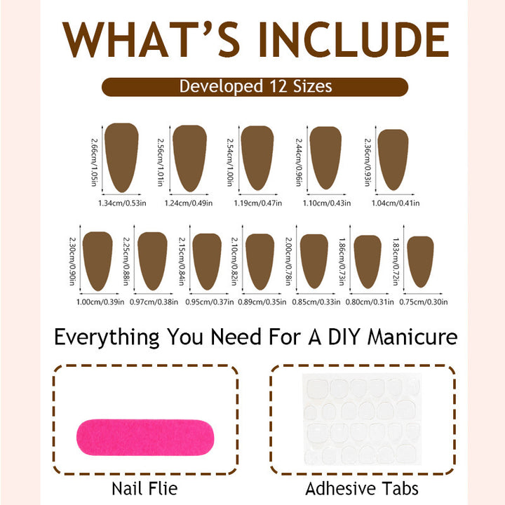 Artificial nail set with elegant, glittering design Bowlift
