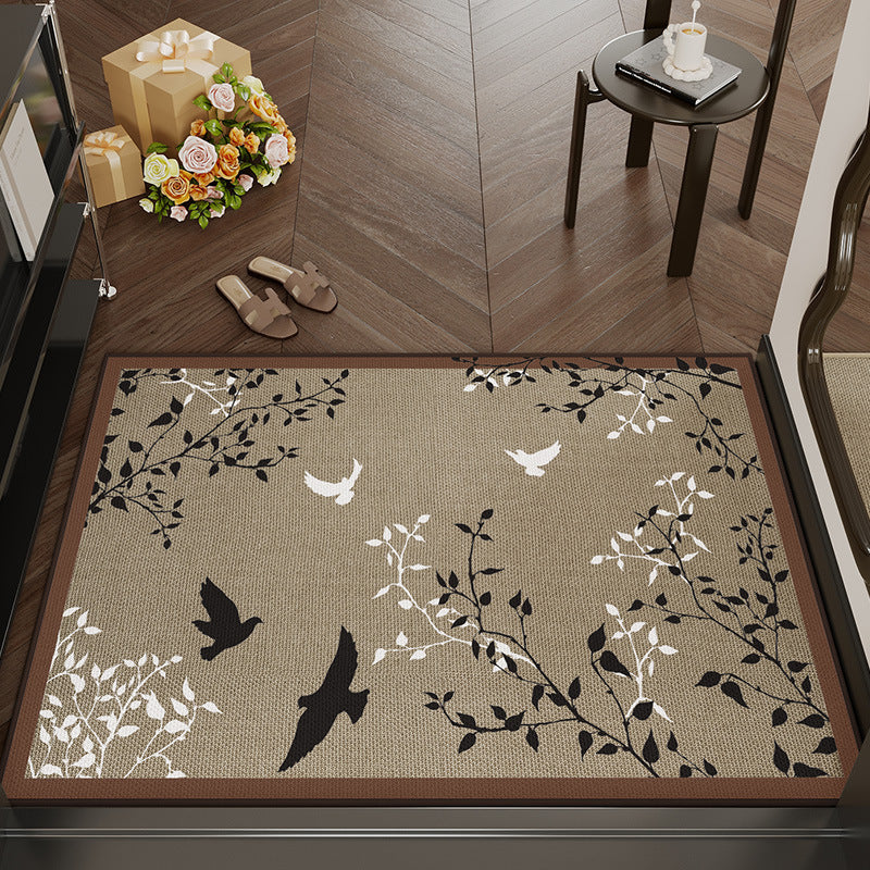Decorative Floral Area Mat Bowlift