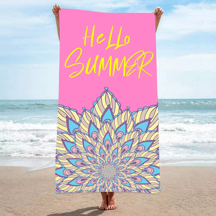 Women's beach towel with creative golf theme Bowlift
