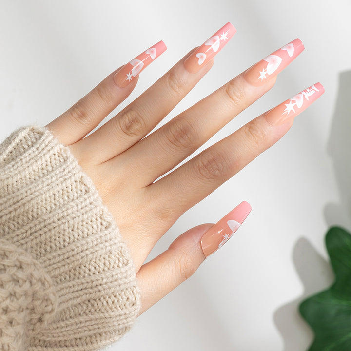 Themed Long Press-On Nails Bowlift