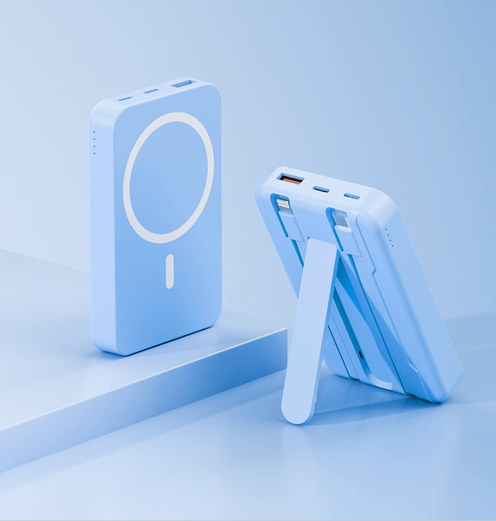 Magnetic Portable Power Bank with Stand Function Bowlift