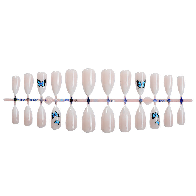 Artistic Butterfly Press-On Nails Bowlift