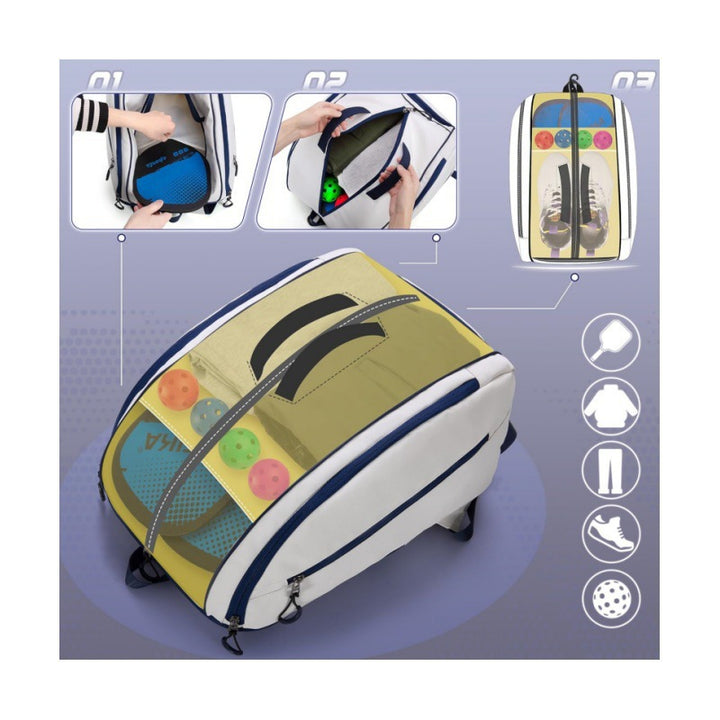 Sporty sports backpack with shoe compartment Bowlift