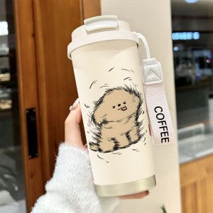 Ladies Insulated Drinking Bottle with Practical Flip Lid and Charming Hello Kitty Design Bowlift