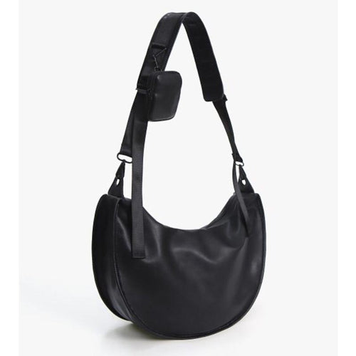 Elegant Shoulder Bag In Curved Shape Bowlift