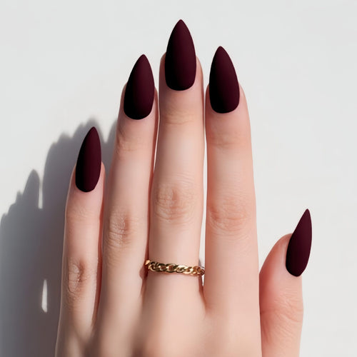 Matte Stiletto Press-On Nail Tips Bowlift
