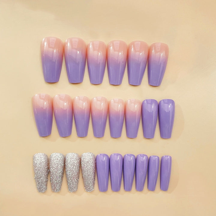 Elegant Long Coffin Nail Art Bowlift