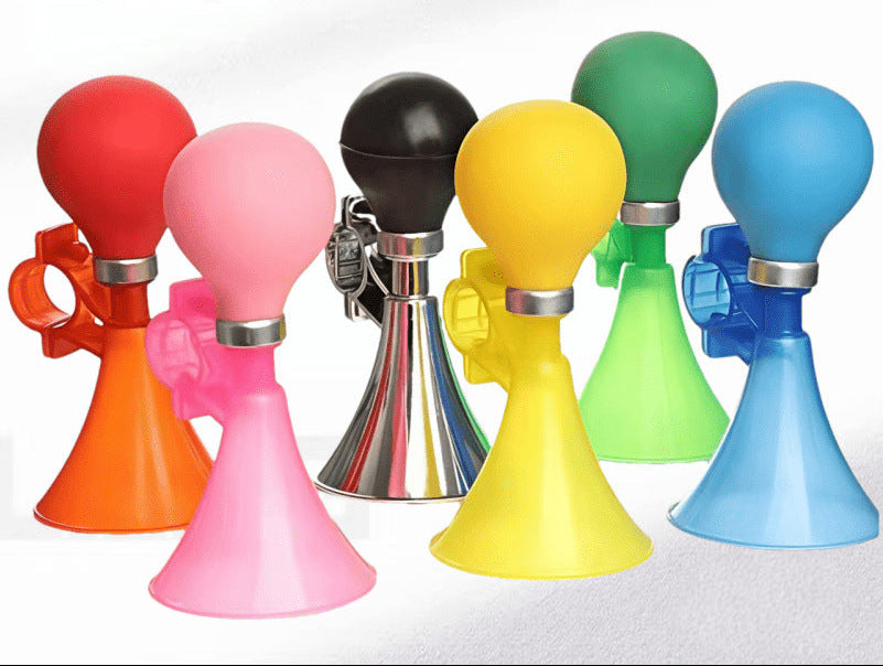 Classic Squeeze Bulb Bicycle Horn with Quick-Release Handlebar Clamp Bowlift