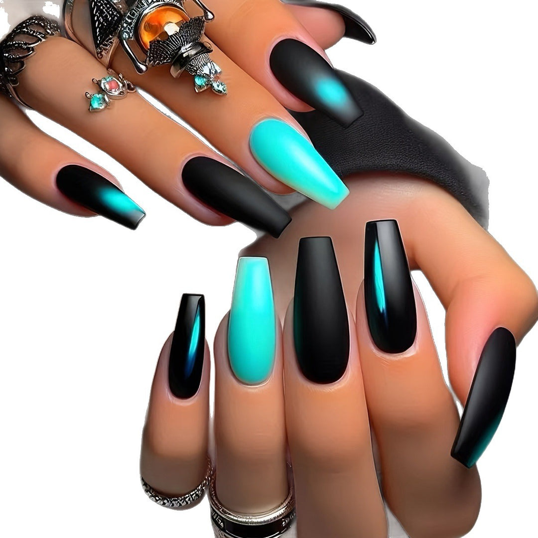 Acrylic Nails in Trendy Ombré Design Bowlift