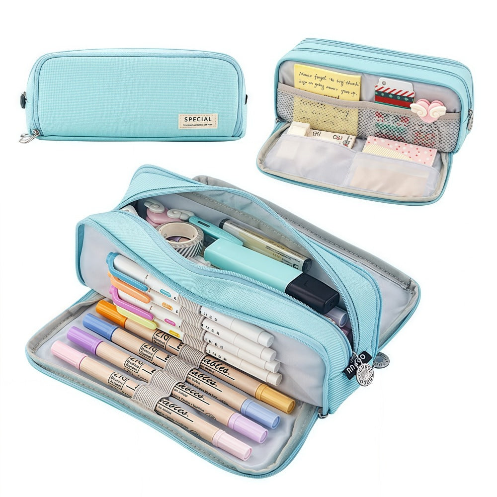 Versatile Multi-Compartment Pencil Case Bowlift