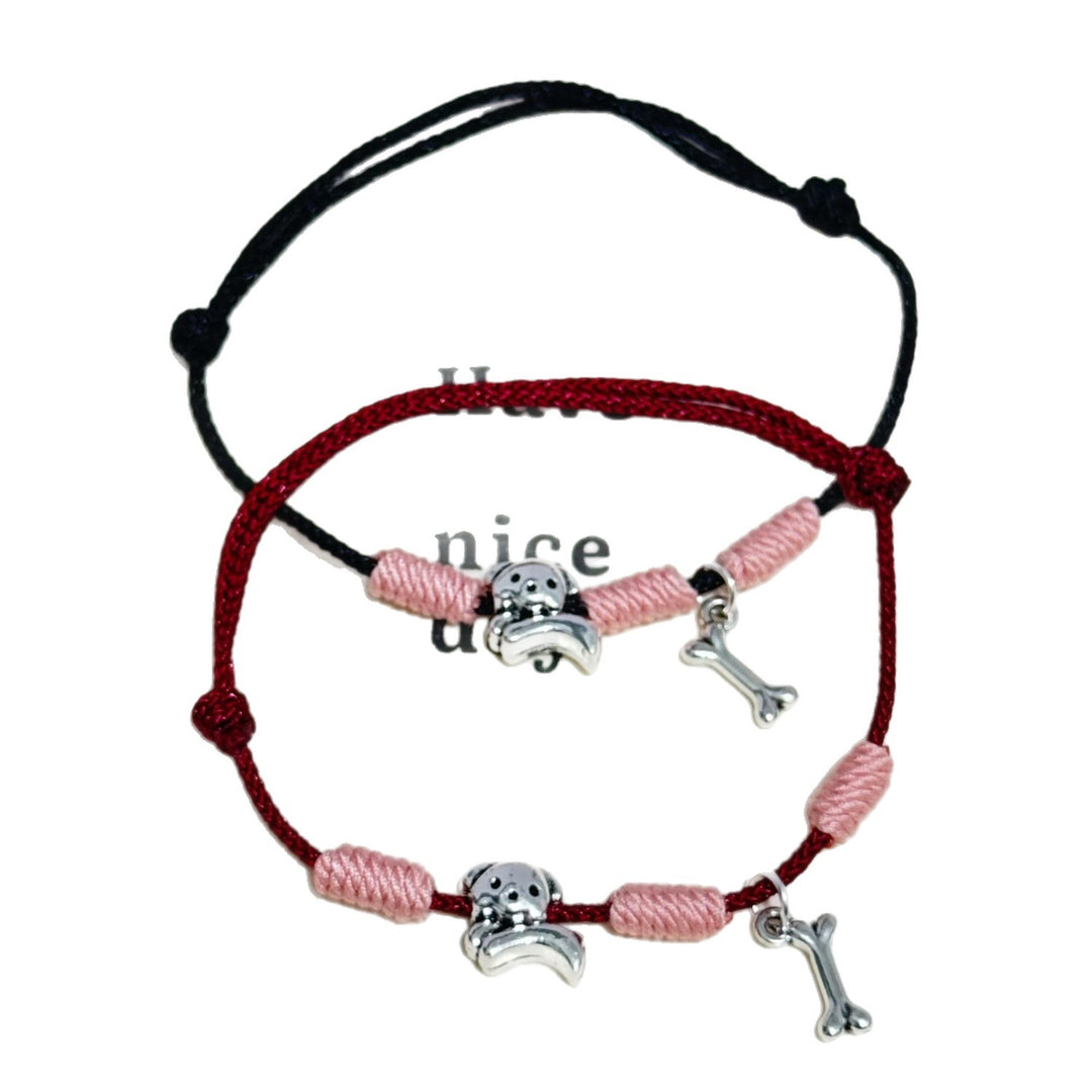 Adjustable Dog Theme Charm Bracelet Bowlift