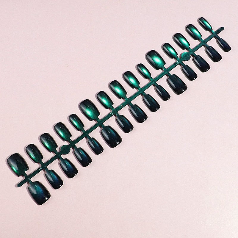 Stylish Iridescent Press-On Nail Set Bowlift