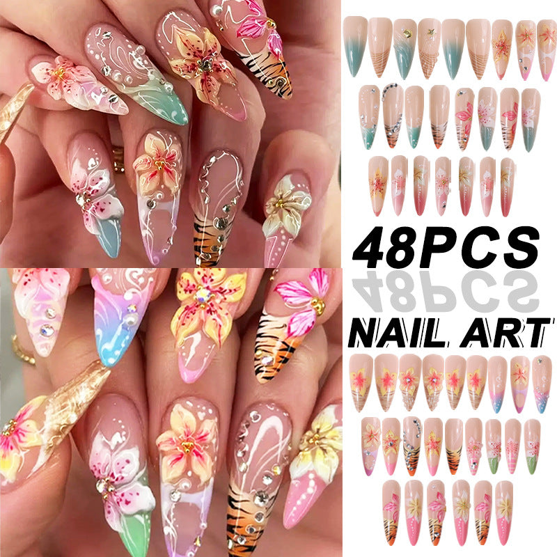 Premium Decorative Press-On Nail Set Bowlift