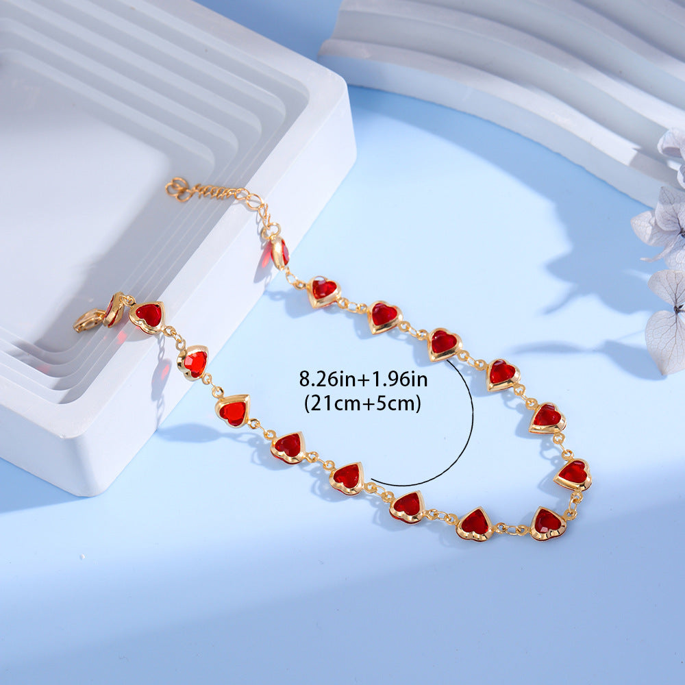 Heart-Shaped Charm Bracelet Bowlift