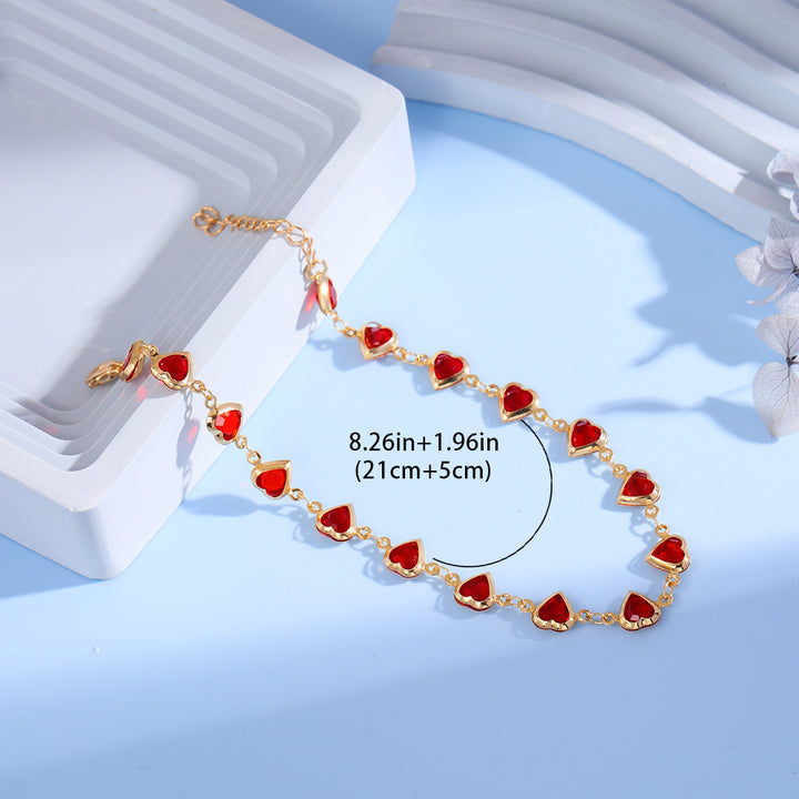 Heart-Shaped Charm Bracelet Bowlift
