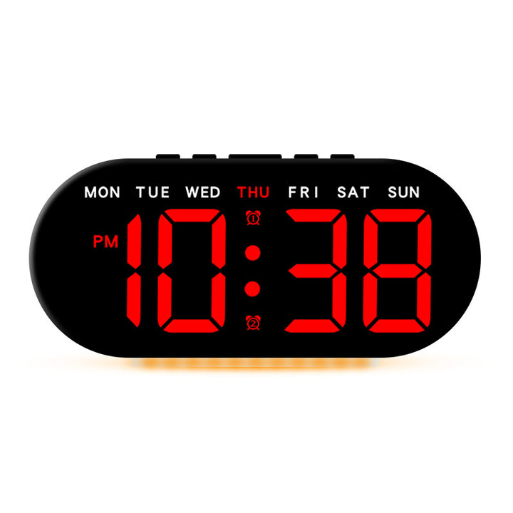 Digital Alarm Clock with Large LED Display and Temperature Display Bowlift