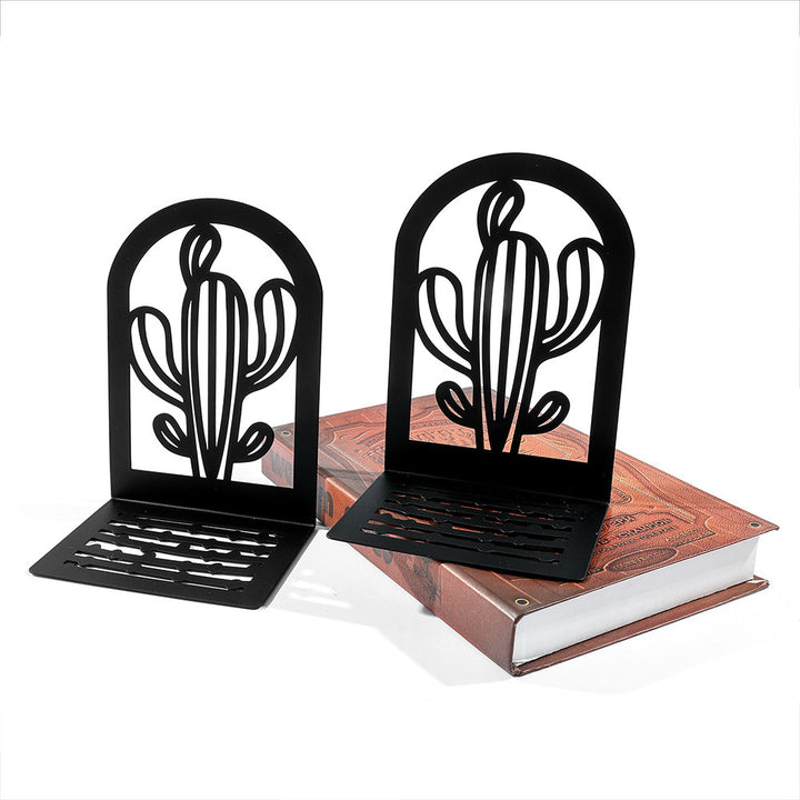 Decorative Cactus-Themed Bookends