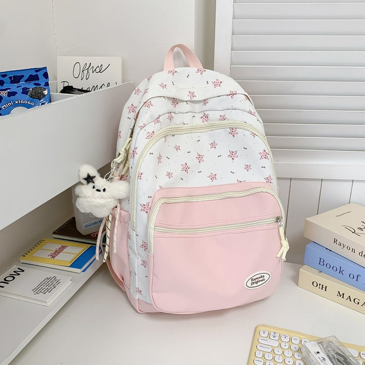 Floral Print Backpack Bowlift