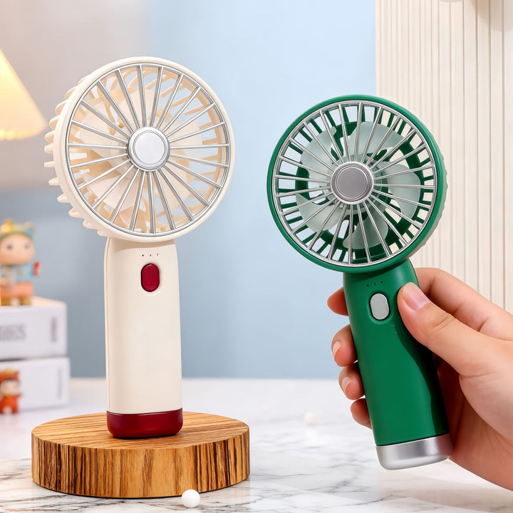 Ladies Portable USB Hand Fan with Flexible Tilt Mechanism Bowlift