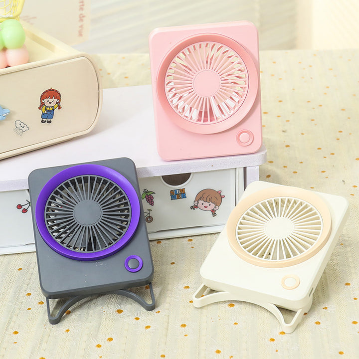 Ladies table fan with USB connection and flexible tilt function Bowlift