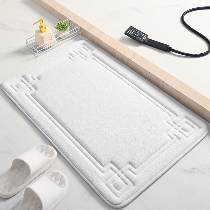 Elegant Textured Bathroom Mat Bowlift