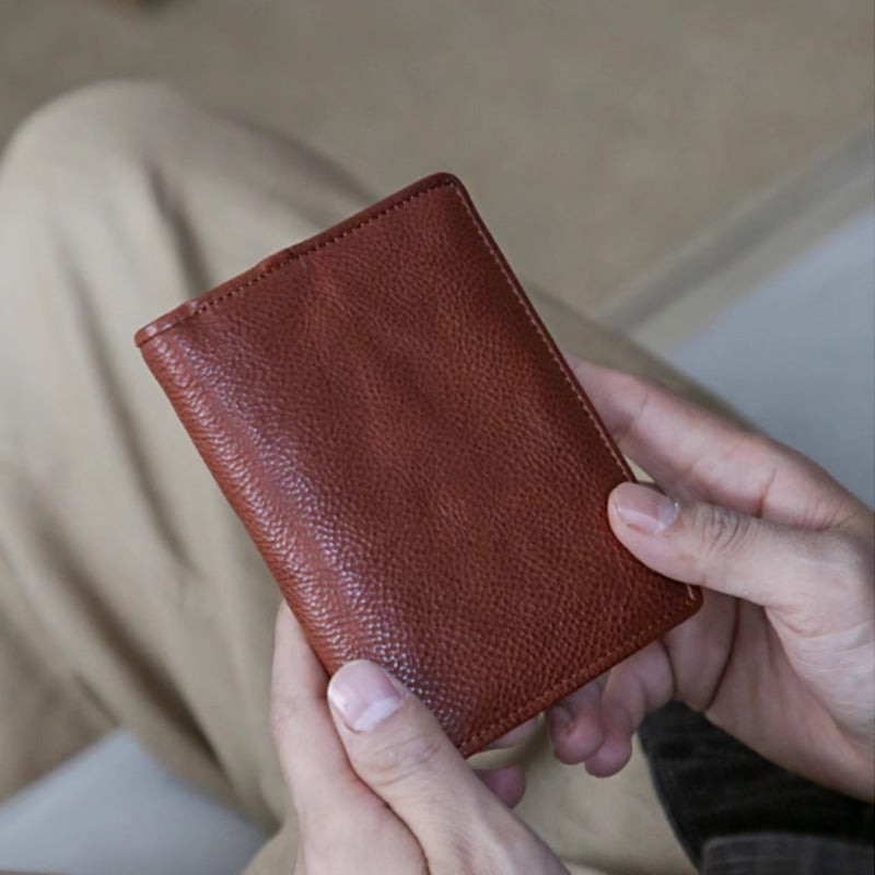 Premium Textured Leather Card Holder Bowlift