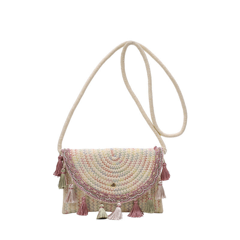 Bohemian Woven Clutch Bag Bowlift