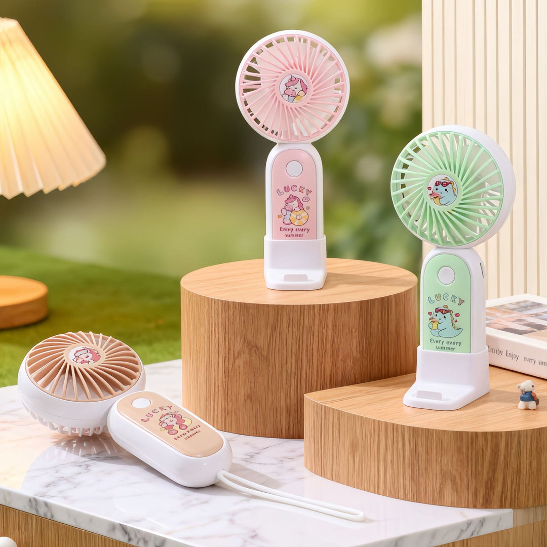 Women Portable Handheld Fan with Cute Design Bowlift