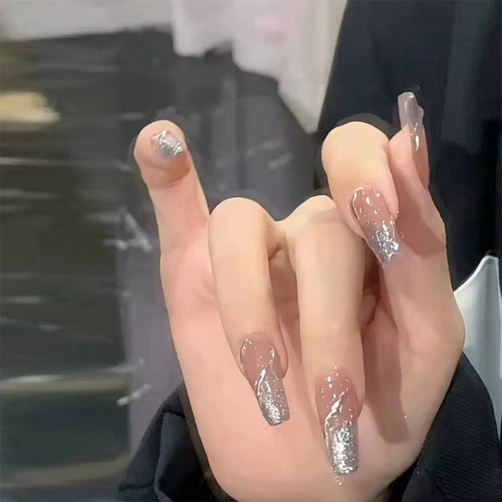 Glamorous nail art with glitter accents Bowlift