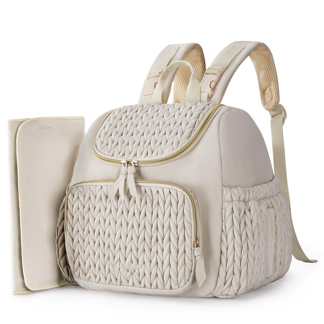 Women's Fashion Backpack with Woven Design Bowlift