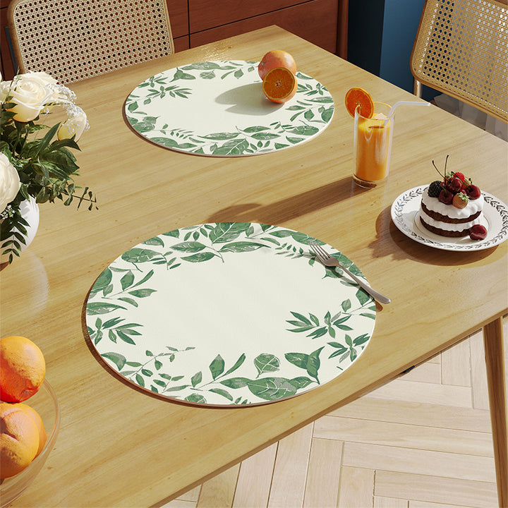 Decorative Plant-Themed Table Mat Bowlift