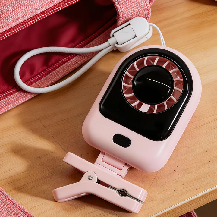 Portable Mini Fan with USB Connection and Adjustable Speed Bowlift