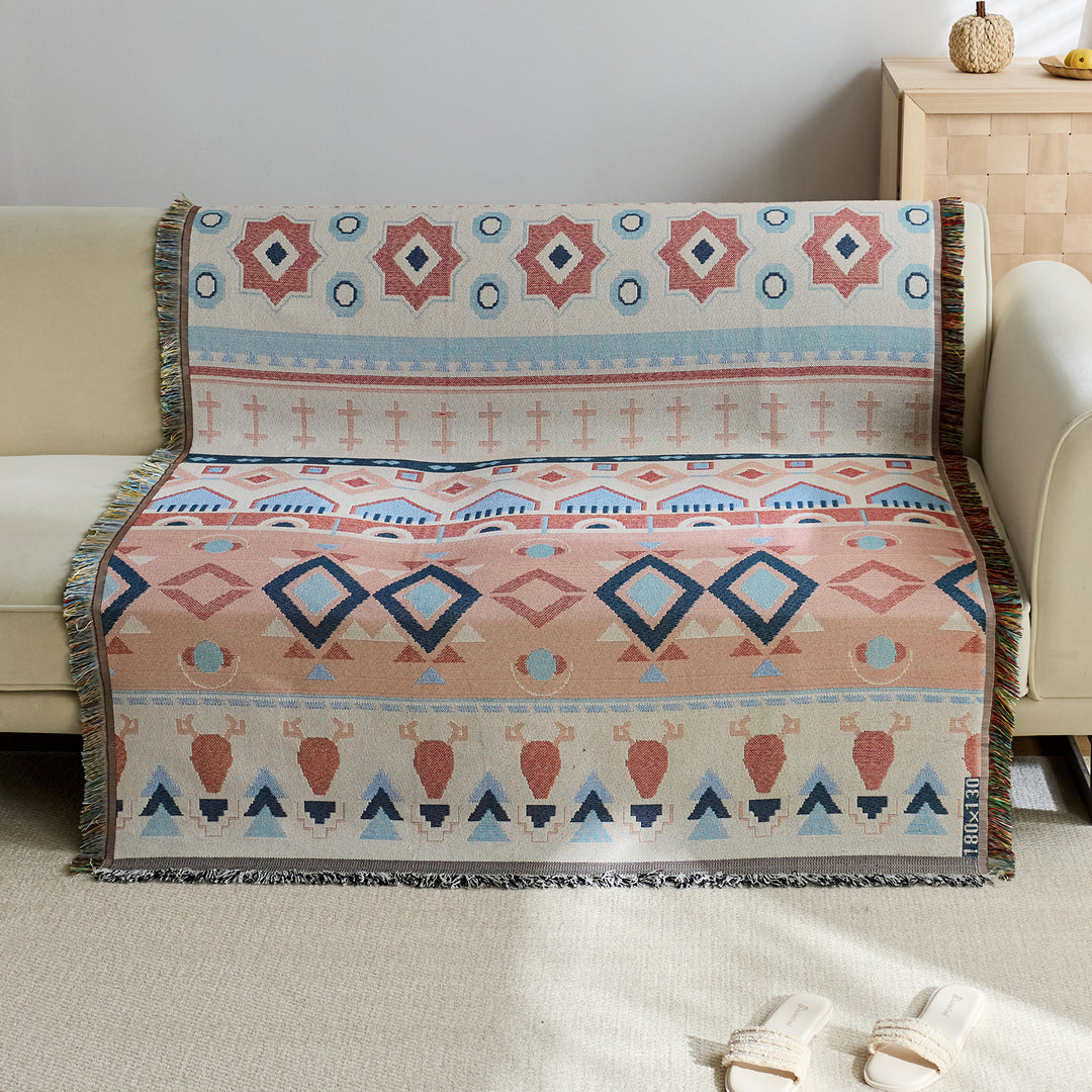 Artistic Jacquard Throw Blanket
