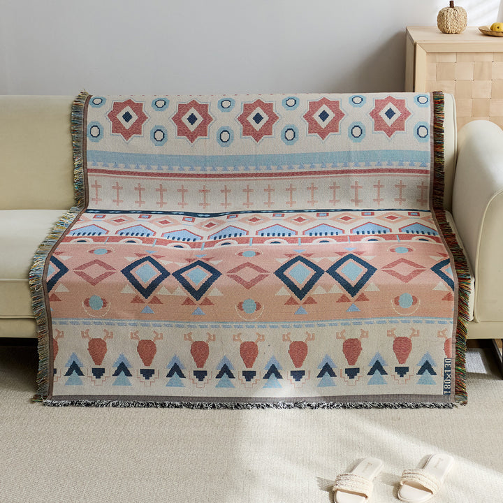 Artistic Jacquard Throw Blanket