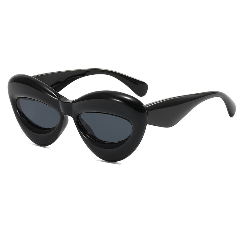 Women's creative designer cat-eye style sunglasses Bowlift