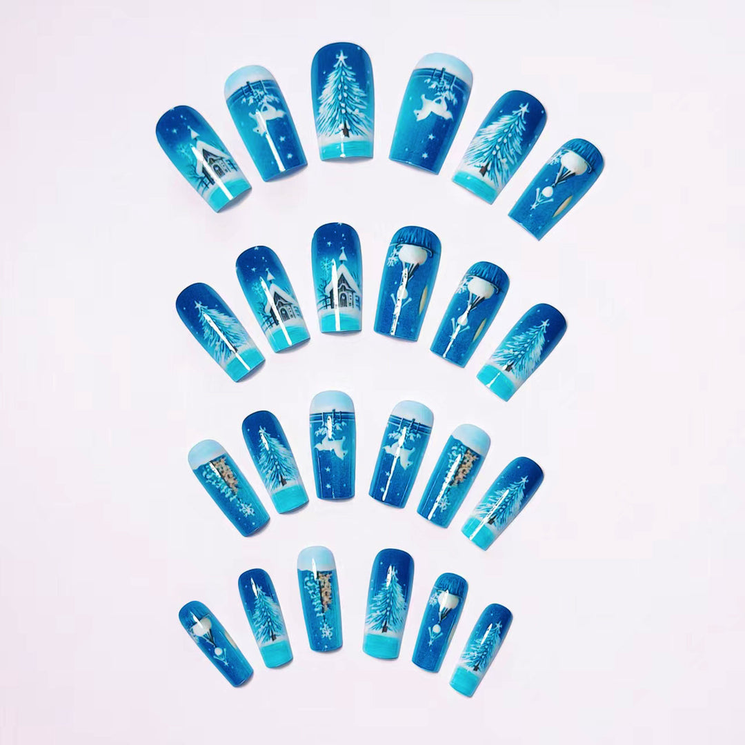 Artistic Winter Art Nails Bowlift