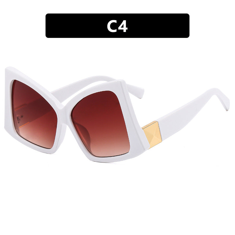 Women's oversized sunglasses with elegant square frame and protective UV protection Bowlift