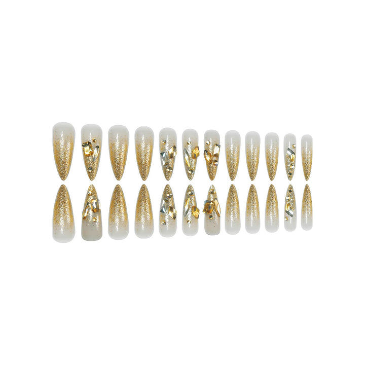 Glamorous Crystal-Embellished Nail Tips Bowlift