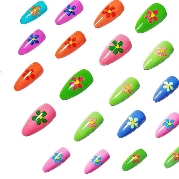 Decorative 3D Floral Nail Art Bowlift