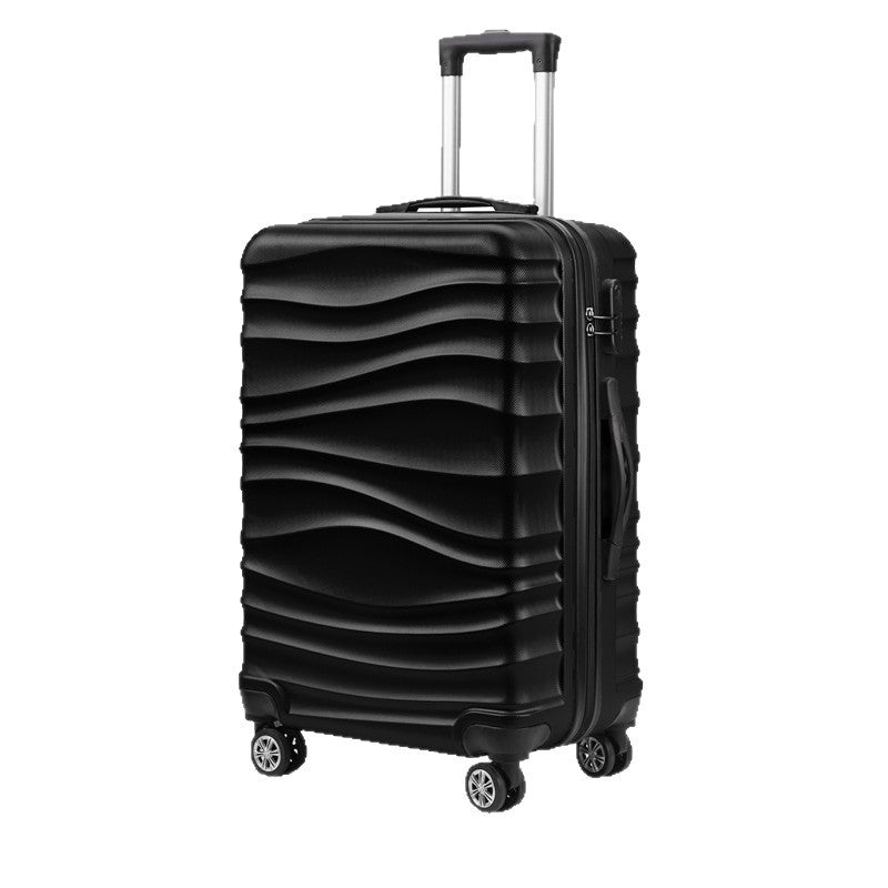 Unisex Stylish Textured Hard Shell Suitcase Bowlift